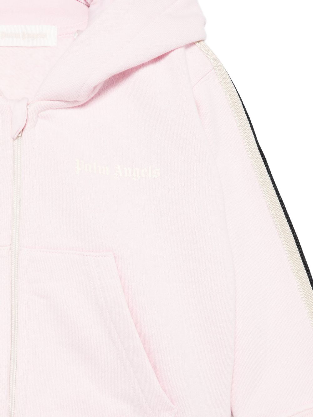 Felpa per neonata Palm Angels Kids rosa con logo ricamato PG3X003F25FLE001 3C03 PALM ANGELS KIDS 