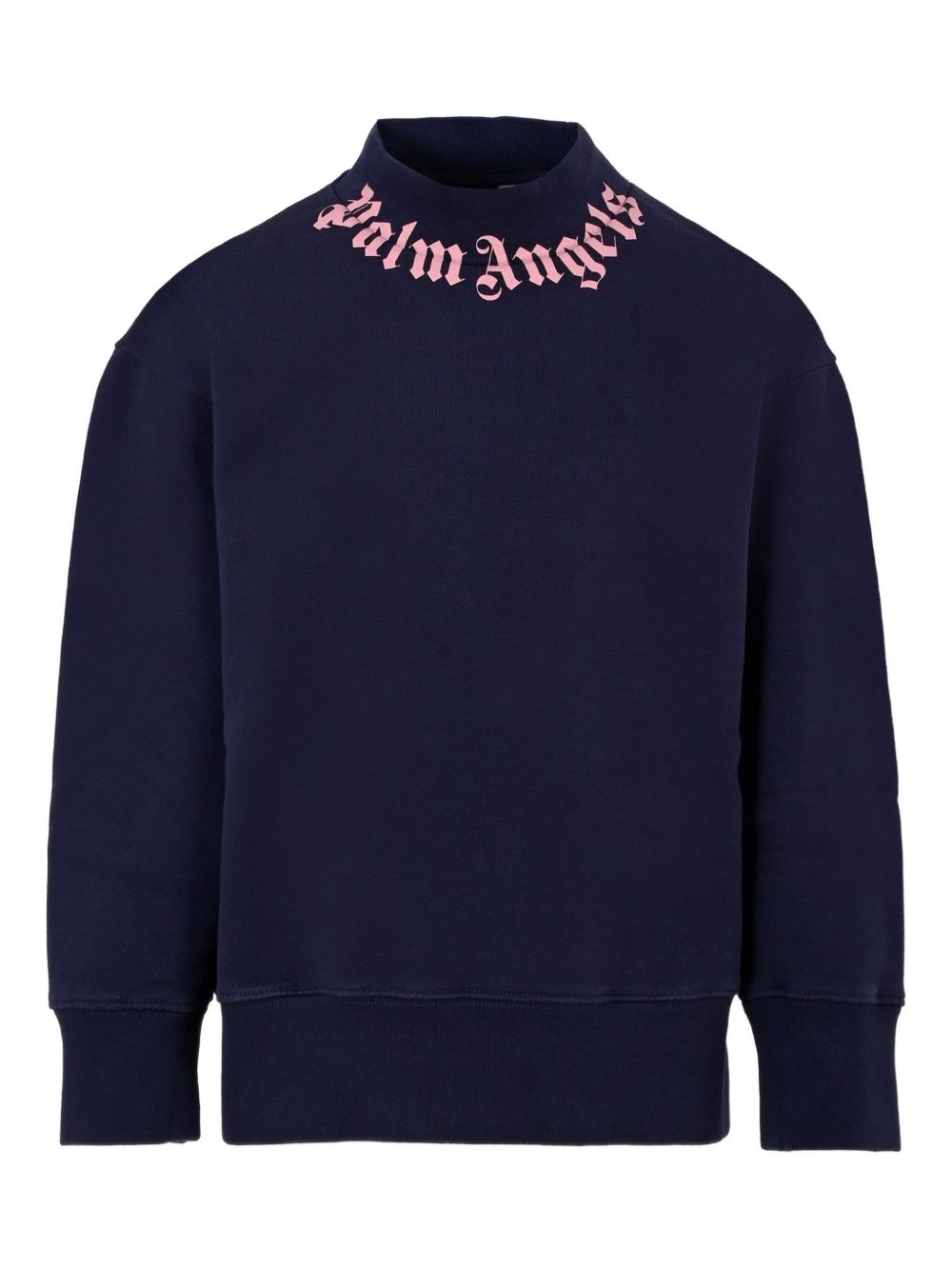 Felpa per bambina Palm Angels Kids blu con dettaglio logo PGBA013F25FLE002 4630 PALM ANGELS KIDS 