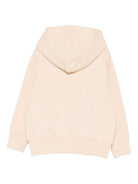 Felpa per bambina Palm Angels Kids beige con stampa Teddy e cappuccio PGBB015F25FLE003 613B PALM ANGELS KIDS 