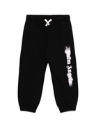 Pantaloni sportivi per bambina Palm Angels Kids nero con stampa PGCH008F25FLE001 103B PALM ANGELS KIDS 