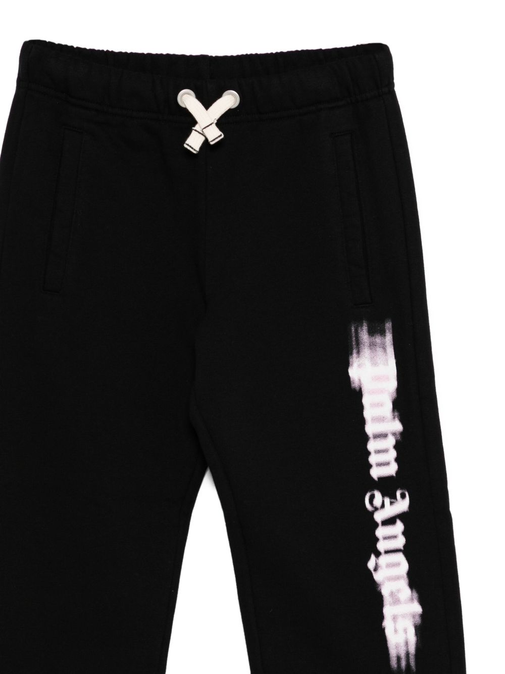 Pantaloni sportivi per bambina Palm Angels Kids nero con stampa PGCH008F25FLE001 103B PALM ANGELS KIDS 