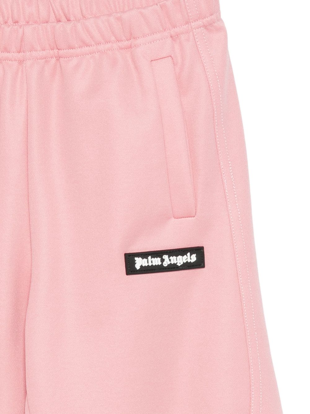 Pantaloni sportivi per bambina Palm Angels Kids rosa con applicazione PGCJ013F25FAB001 3003 PALM ANGELS KIDS 
