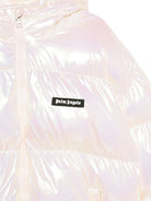 Piumino per bambina Palm Angels Kids rosa con effetto iridescente PGEJ005F25FAB001 8103 PALM ANGELS KIDS 
