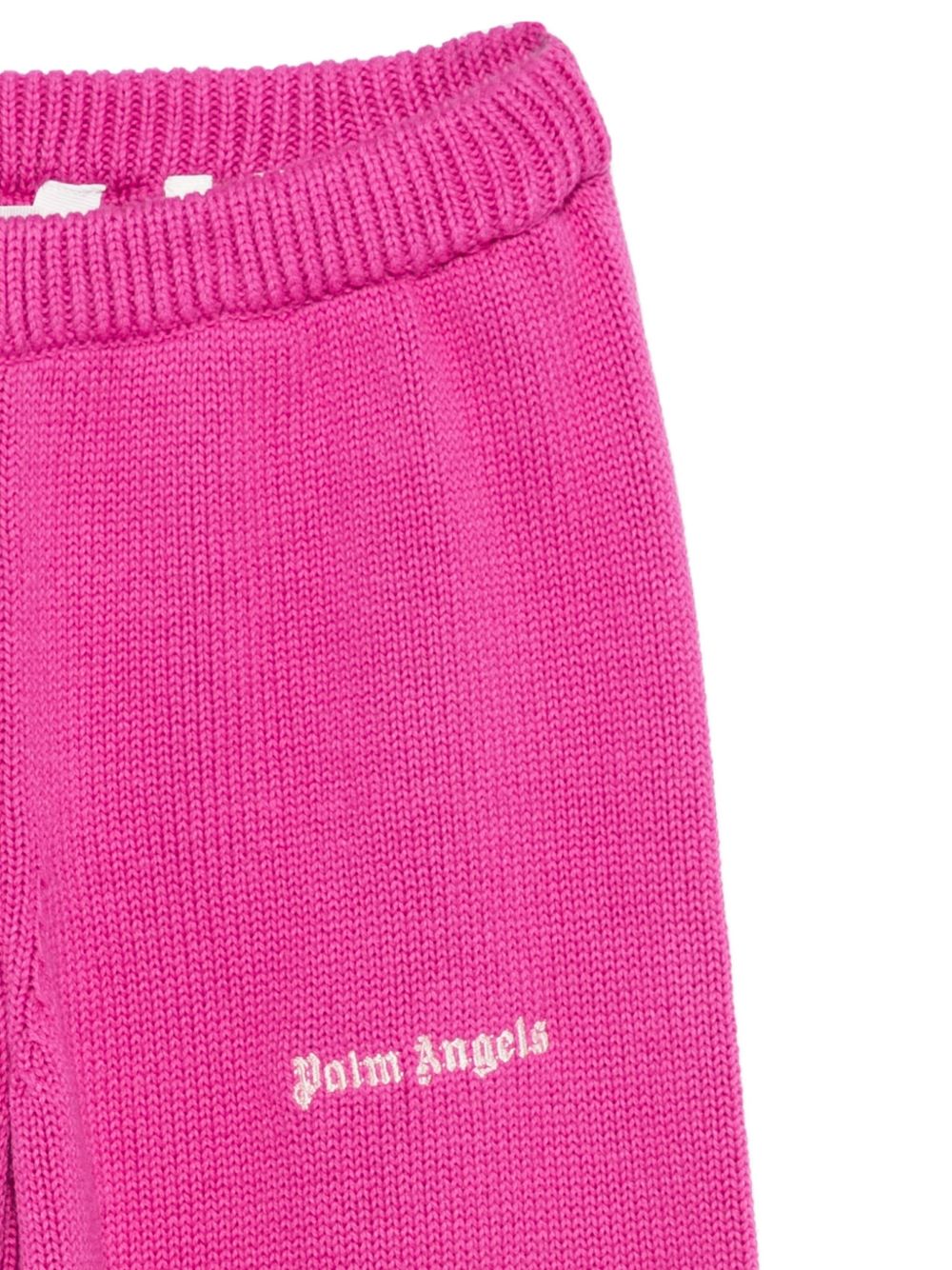 Pantaloni per bambina Palm Angels Kids fucsia con motivo albero di palma PGHG002F25KNI001 323C PALM ANGELS KIDS 