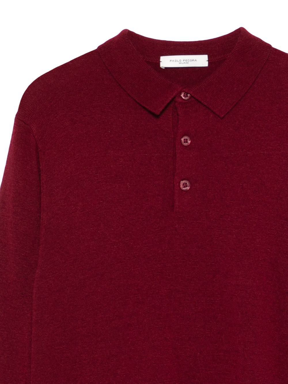 Polo per bambino Paolo Pecora Kids rosso scuro a maniche lunghe PP4086 MOST PAOLO PECORA KIDS 