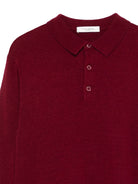 Polo per bambino Paolo Pecora Kids rosso scuro a maniche lunghe PP4086 MOST PAOLO PECORA KIDS 