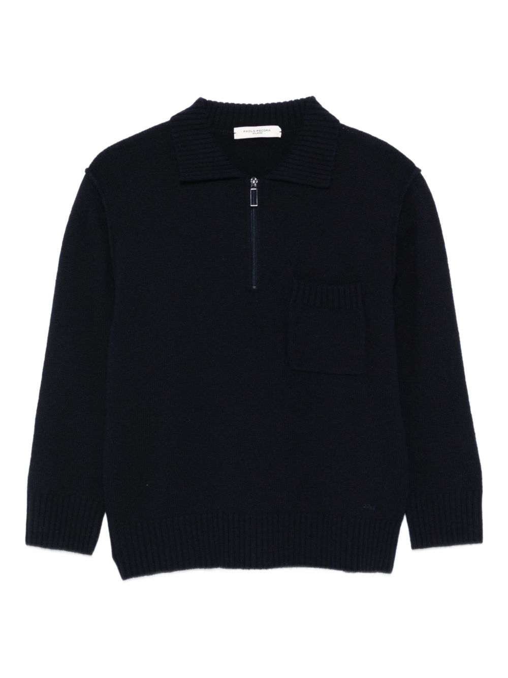 Felpa per bambino Paolo Pecora Kids blu con mezza zip PP4097 BLU PAOLO PECORA KIDS 