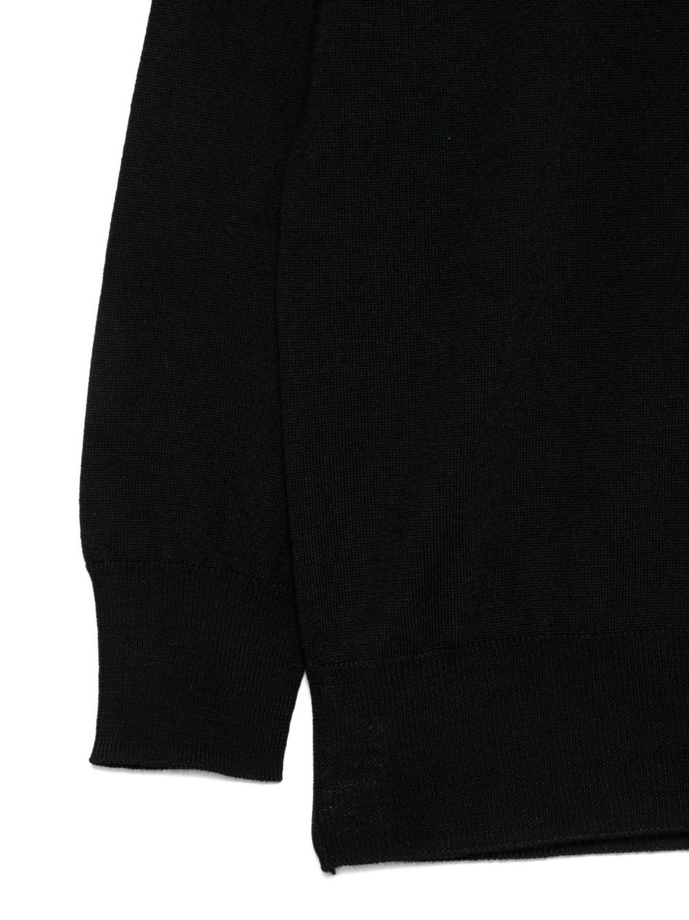 Maglione per bambino Paolo Pecora Kids nero in lana a collo alto PP4099 NERO PAOLO PECORA KIDS 