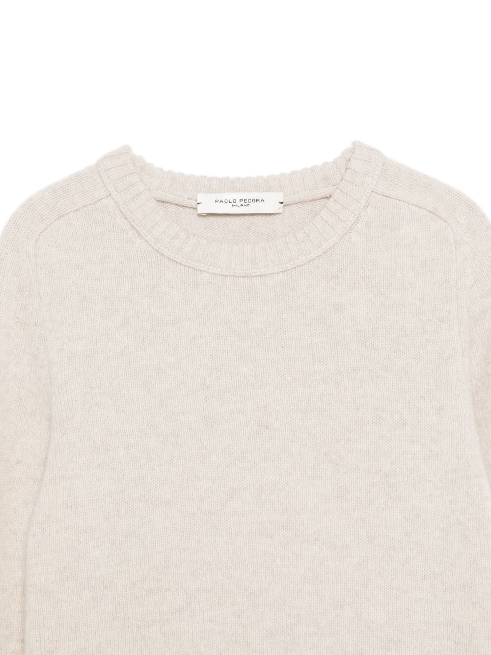 Maglione per bambino Paolo Pecora Kids beige con collo a coste PP4100 GRIGP PAOLO PECORA KIDS 