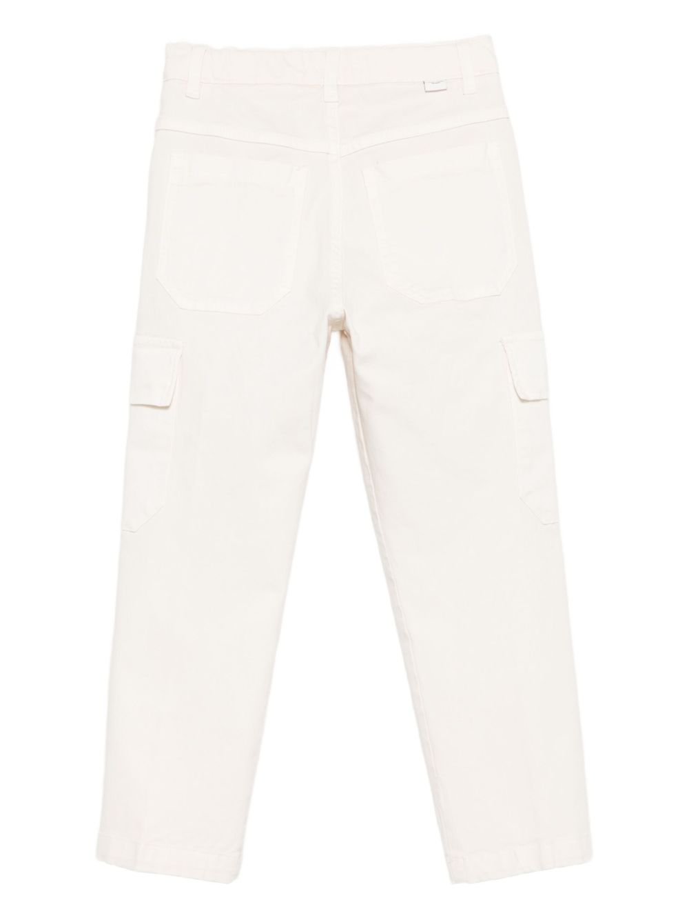Pantaloni per bambino Paolo Pecora Kids bianco con tasca cargo PP4113 BURRO PAOLO PECORA KIDS 