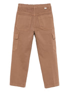 Pantaloni per bambino Paolo Pecora Kids marrone con tasca cargo PP4113 CAPPUCCINO PAOLO PECORA KIDS 