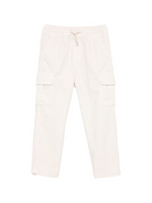 Pantaloni per bambino Paolo Pecora Kids bianco con tasca cargo PP4114 BURRO PAOLO PECORA KIDS 