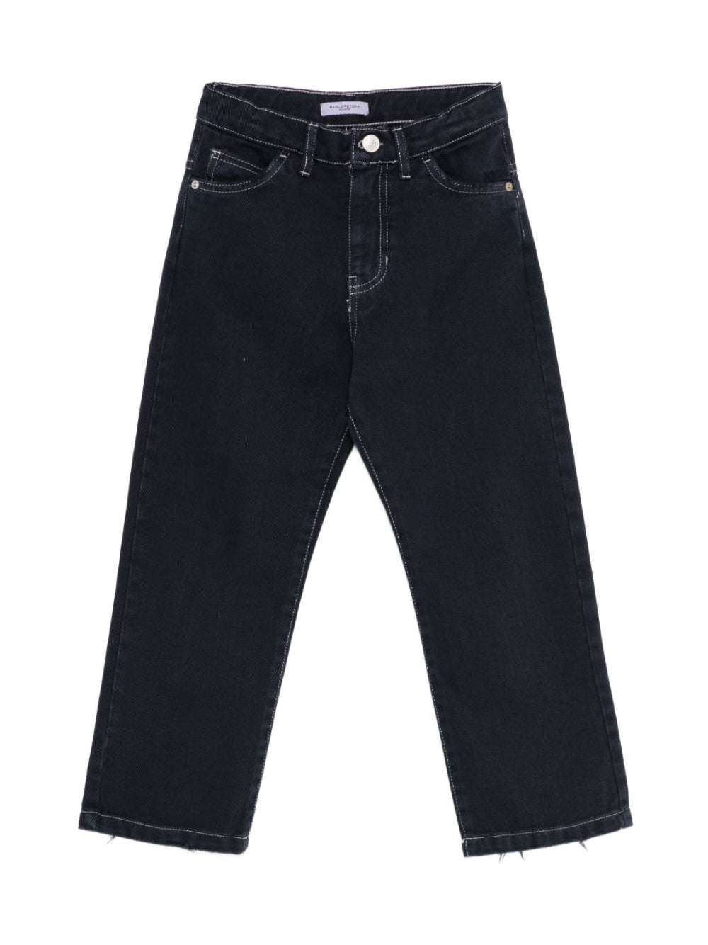 Jeans per bambino Paolo Pecora Kids blu con orlo con taglio vivo PP4122 BLU PAOLO PECORA KIDS 