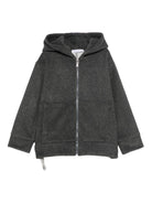 Giacca per bambino Paolo Pecora Kids grigio con cappuccio e cerniera PP4149 ASFALTO PAOLO PECORA KIDS 