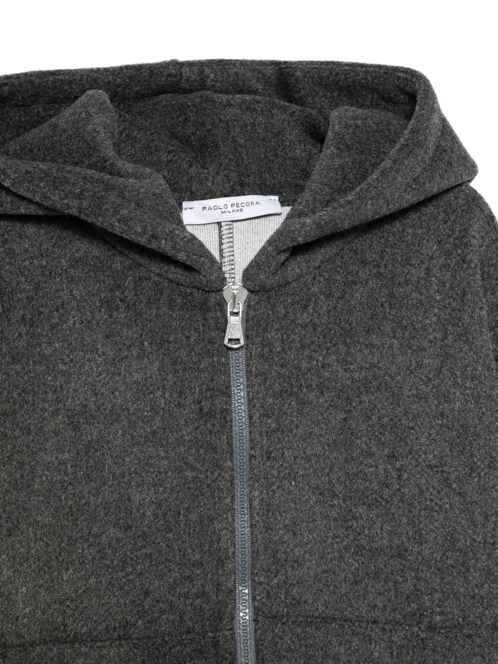 Giacca per bambino Paolo Pecora Kids grigio con cappuccio e cerniera PP4149 ASFALTO PAOLO PECORA KIDS 