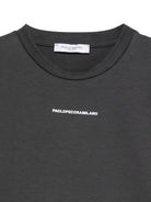T-shirt per bambino Paolo Pecora Kids grigio a maniche lunghe con logo PP4157 ASFALTO PAOLO PECORA KIDS 