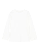 T-shirt per bambino Paolo Pecora Kids bianco a maniche lunghe con stampa PP4157 G-C PAOLO PECORA KIDS 