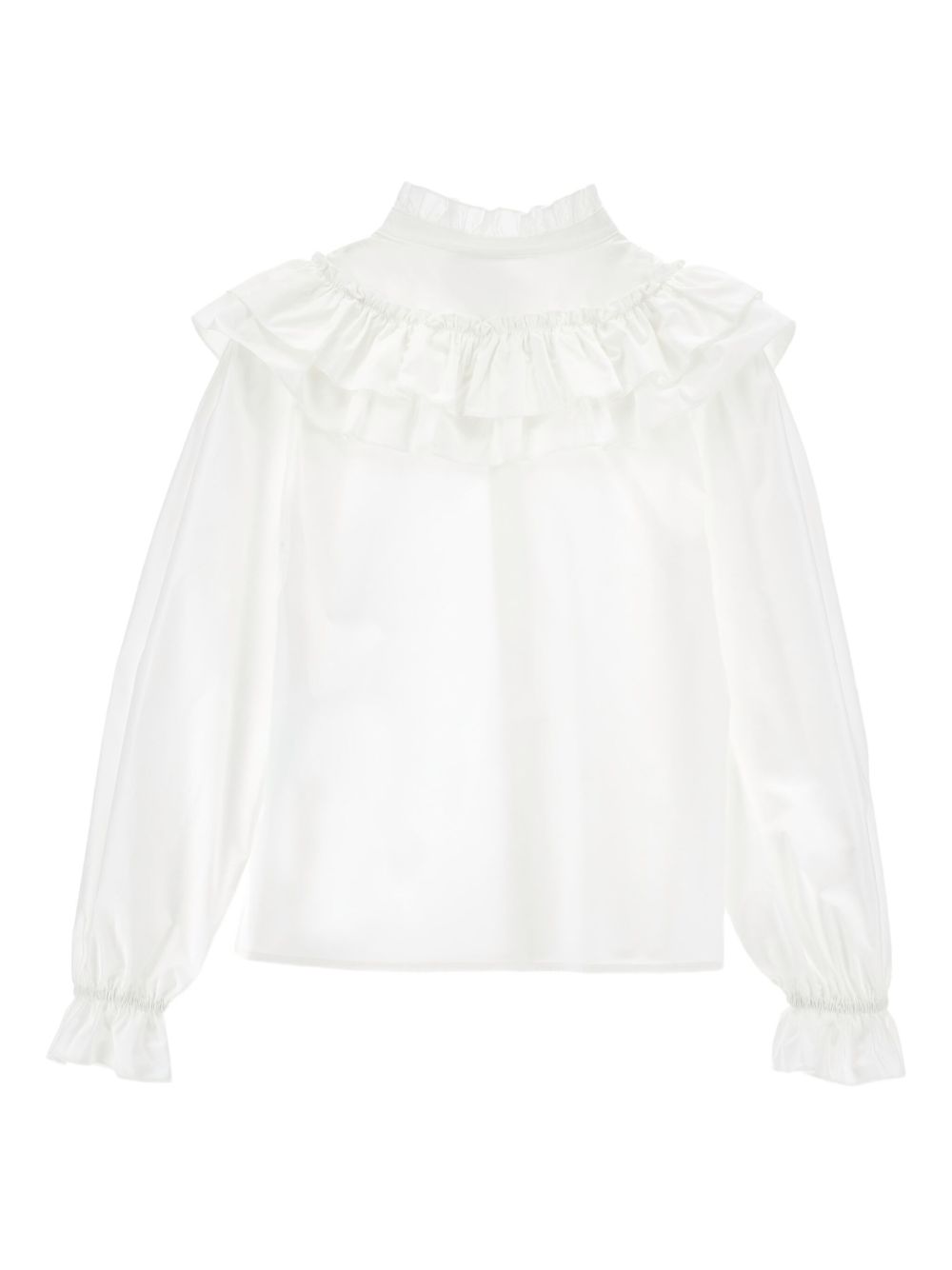 Blusa per bambina Philosophy Di Lorenzo Serafini Kids bianca con ruches I1F305 6116 P001 PHILOSOPHY KIDS 