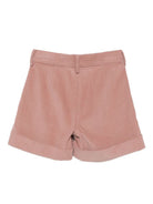 Shorts per bambina Philosophy di Lorenzo Serafini Kids rosa con chiusura frontale I1F407 6851 P066 PHILOSOPHY KIDS 