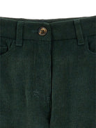 Pantaloni per bambina Philosophy di Lorenzo Serafini Kids verdi con tasche applicate I1F408 6851 P025 PHILOSOPHY KIDS 