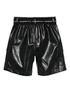 Shorts per bambina Philosophy Di Lorenzo Serafini Kids nero con cintura I1F409 6404 P050 PHILOSOPHY KIDS 