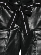 Shorts per bambina Philosophy Di Lorenzo Serafini Kids nero con cintura I1F409 6404 P050 PHILOSOPHY KIDS 