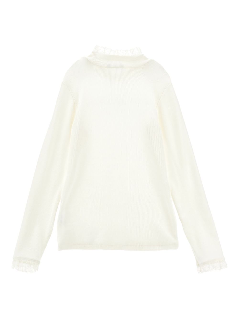 T-shirt per bambina Philosophy Di Lorenzo Serafini Kids bianca con finitura in pizzo I1F619 6212 P001 PHILOSOPHY KIDS 