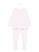 Set maglia e pantaloni per neonata Paz Rodríguez rosa con maglia in pizzo 003-112825 37 H56 PaZ RODRIGUEZ KIDS 