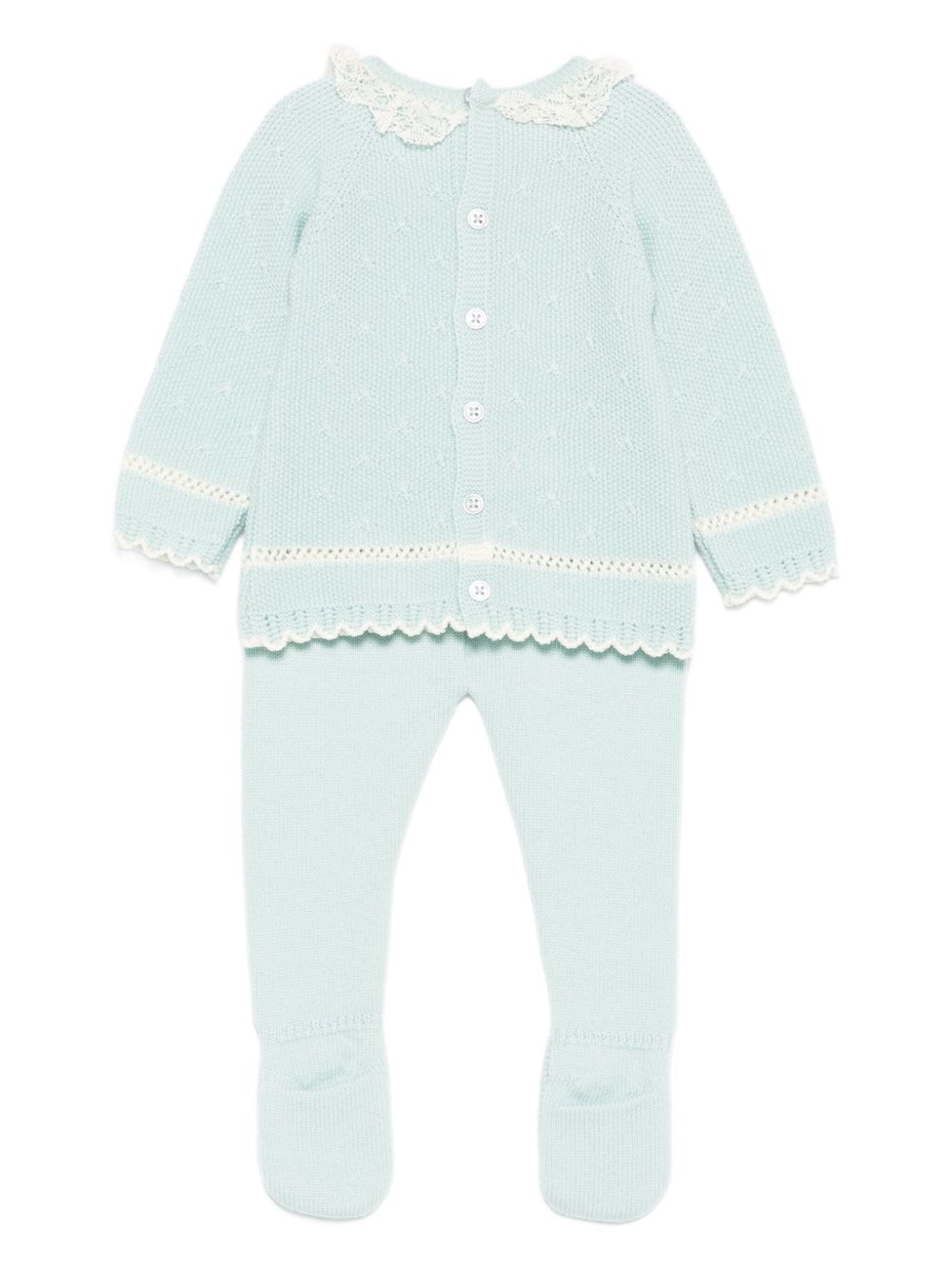 Set top e pantaloni per neonata Paz Rodrìguez verde in pizzo 003-112947 031 H56 PaZ RODRIGUEZ KIDS 