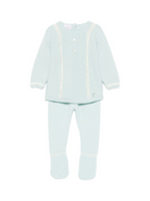 Set maglione e pantaloni per neonato Paz Rodríguez azzurro con bordo in pizzo 003-112951 031 H56 PaZ RODRIGUEZ KIDS 