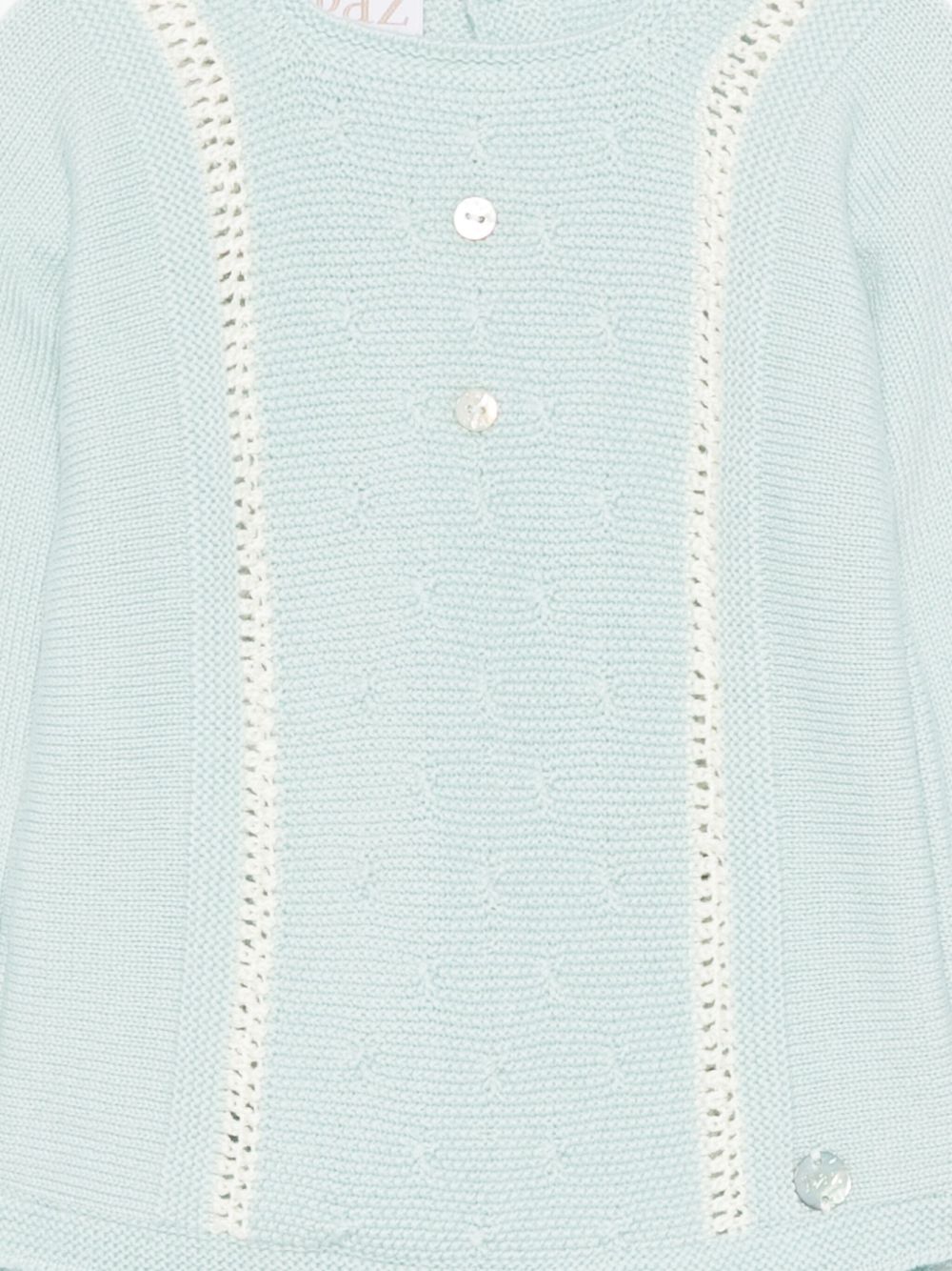 Set maglione e pantaloni per neonato Paz Rodríguez azzurro con bordo in pizzo 003-112951 031 H56 PaZ RODRIGUEZ KIDS 