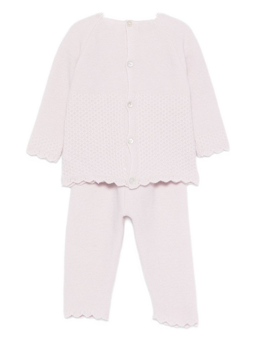 Set maglione e pantaloni per neonata Paz Rodríguez rosa con chiusura con bottoni 003-113158 37 H109 PaZ RODRIGUEZ KIDS 