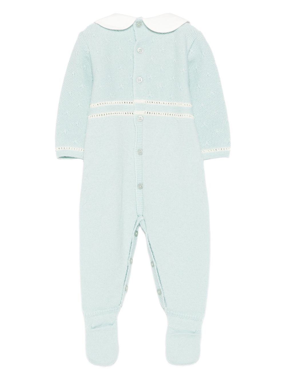 Tutina per neonato Paz Rodríguez verde con colletto alla Peter Pan 005-112954 031 H56 PaZ RODRIGUEZ KIDS 
