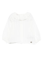 Camicia per neonata Paz Rodríguez bianca con colletto arricciato 006-153044 60 T2011 PaZ RODRIGUEZ KIDS 
