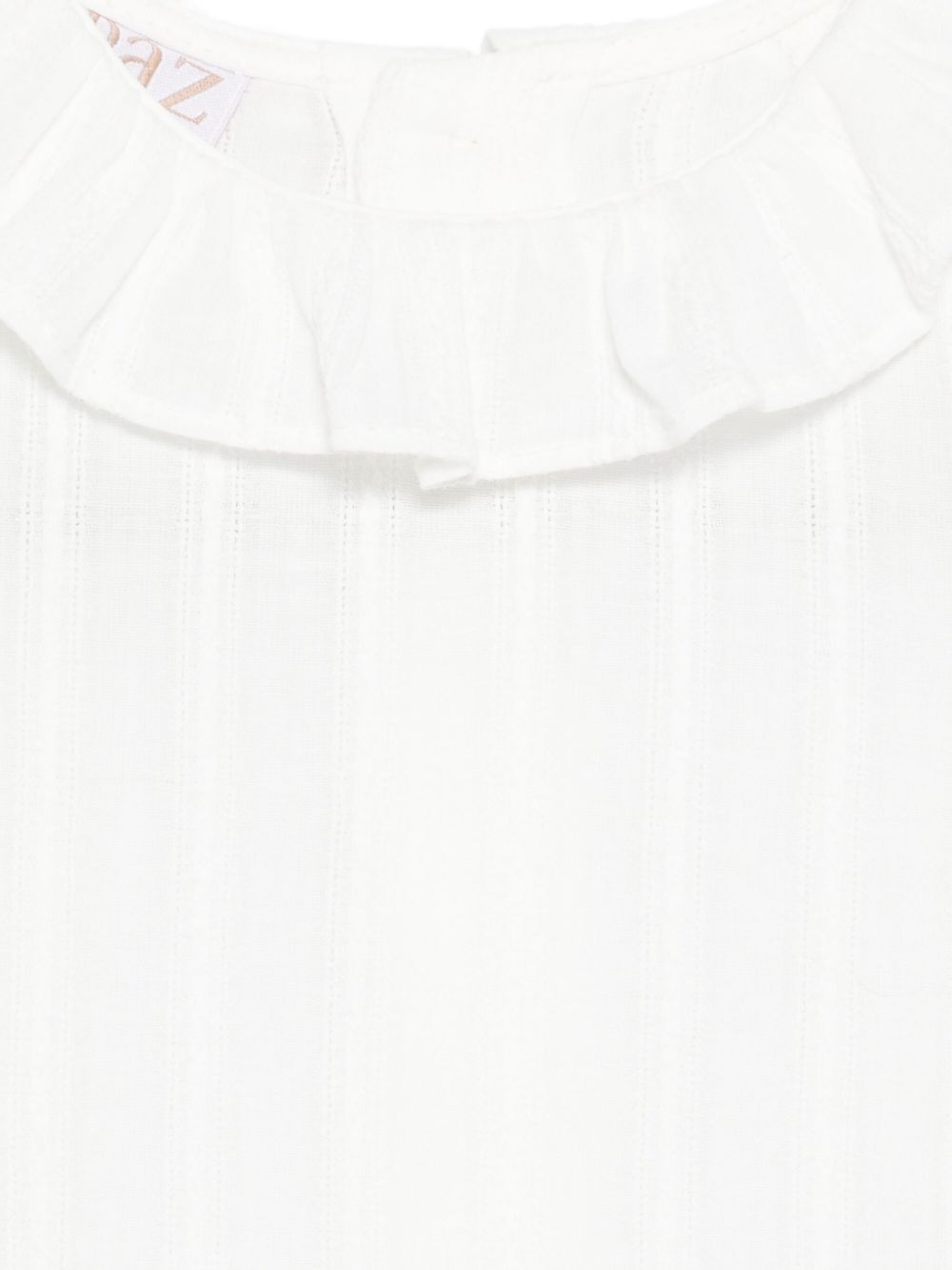 Camicia per neonata Paz Rodríguez bianca con colletto arricciato 006-153044 60 T2011 PaZ RODRIGUEZ KIDS 