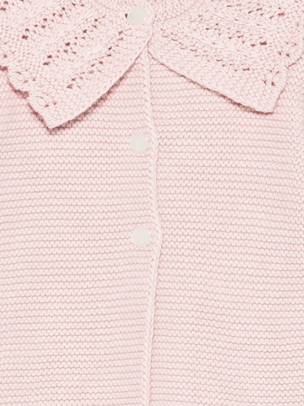 Cardigan per neonata Paz Rodríguez rosa con collo smerlato 009-123100 32 H94 PaZ RODRIGUEZ KIDS 