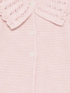 Cardigan per neonata Paz Rodríguez rosa con collo smerlato 009-123100 32 H94 PaZ RODRIGUEZ KIDS 