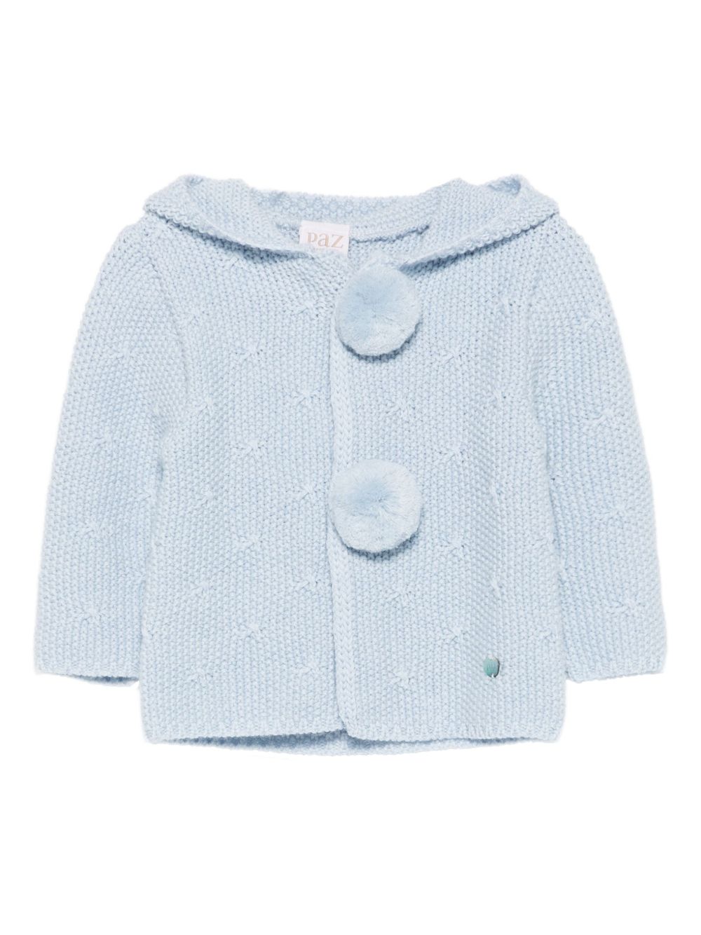 Cardigan per neonato Paz Rodrìguez azzurro con cappuccio 012-112955 80 H56 PaZ RODRIGUEZ KIDS 