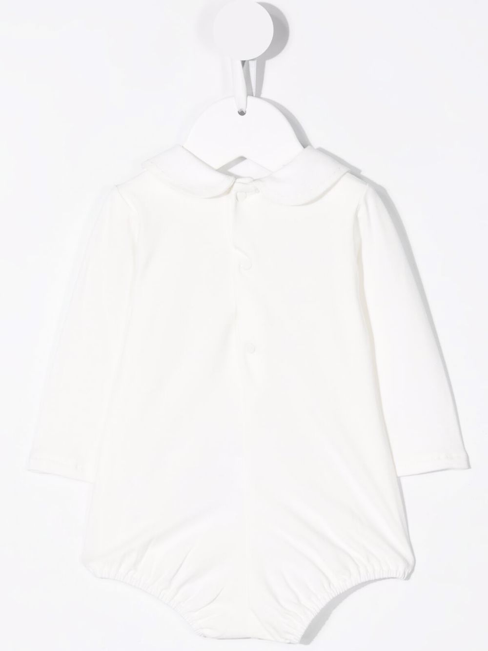 Body in cotone per neonata Paz Rodriguez bianco con cuciture decorative 020-99843J 6060 PaZ RODRIGUEZ KIDS 
