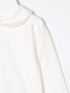 Body in cotone per neonata Paz Rodriguez bianco con cuciture decorative 020-99843J 6060 PaZ RODRIGUEZ KIDS 