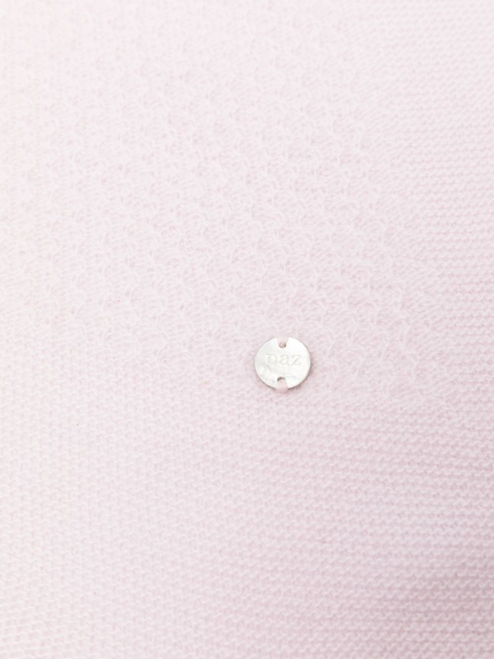 Coperta per neonata Paz Rodríguez rosa con logo in rilievo 029-113163 37 H109 PaZ RODRIGUEZ KIDS 