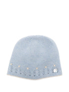 Berretto per neonati Paz Rodrìguez azzurro con occhielli 040-123090 8073 H94 PaZ RODRIGUEZ KIDS 