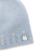 Berretto per neonati Paz Rodrìguez azzurro con occhielli 040-123090 8073 H94 PaZ RODRIGUEZ KIDS 