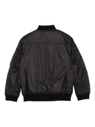 Giubbino per bambino Rick Owens Kids nero con bordi a costine BG02E5771 NPP 09 RICK OWENS KIDS 