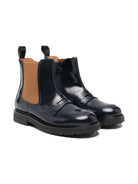 Stivali per bambina Rondinella neri con pannelli laterali elasticizzati 12097-1D 5672 RONDINELLA KIDS 