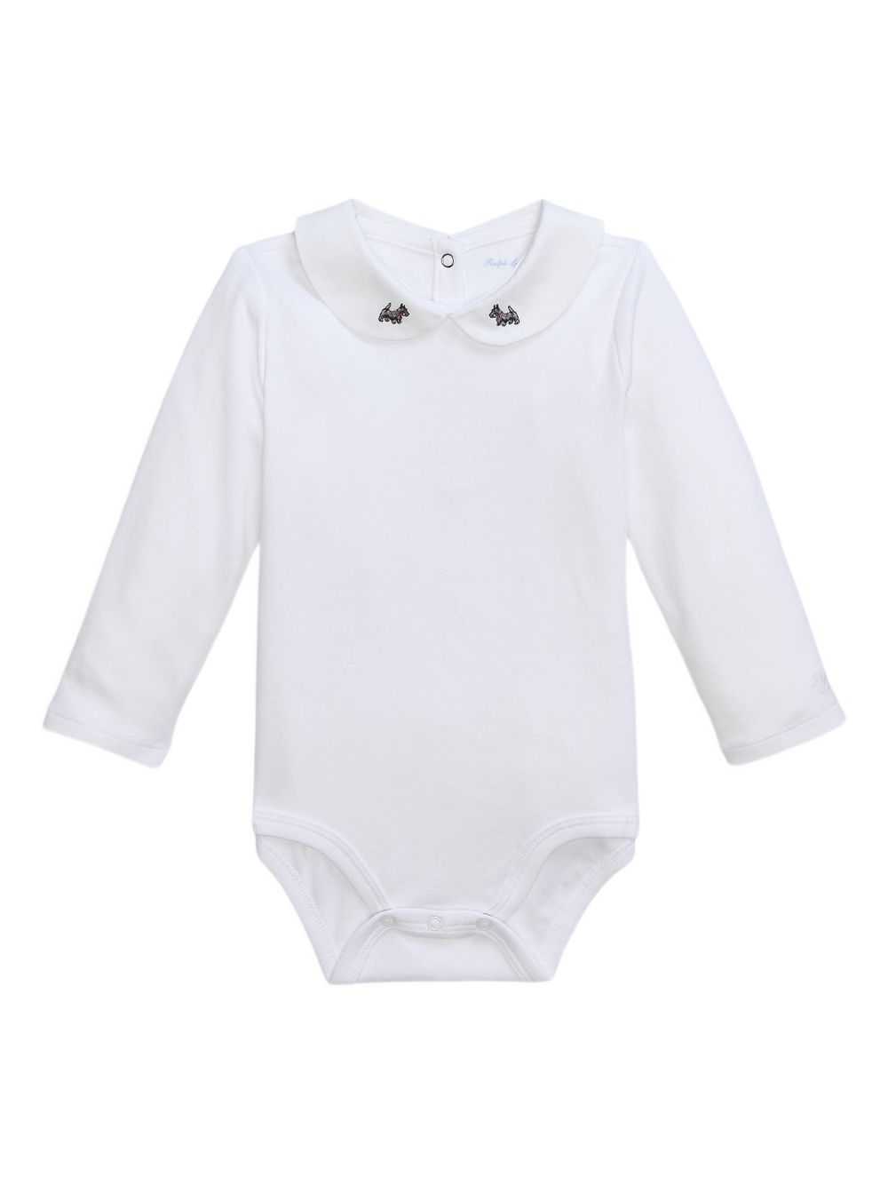 Tutina per neonati Polo Ralph Lauren Kids bianca con colletto Peter Pan 320980850 001 Ralph Lauren kids 