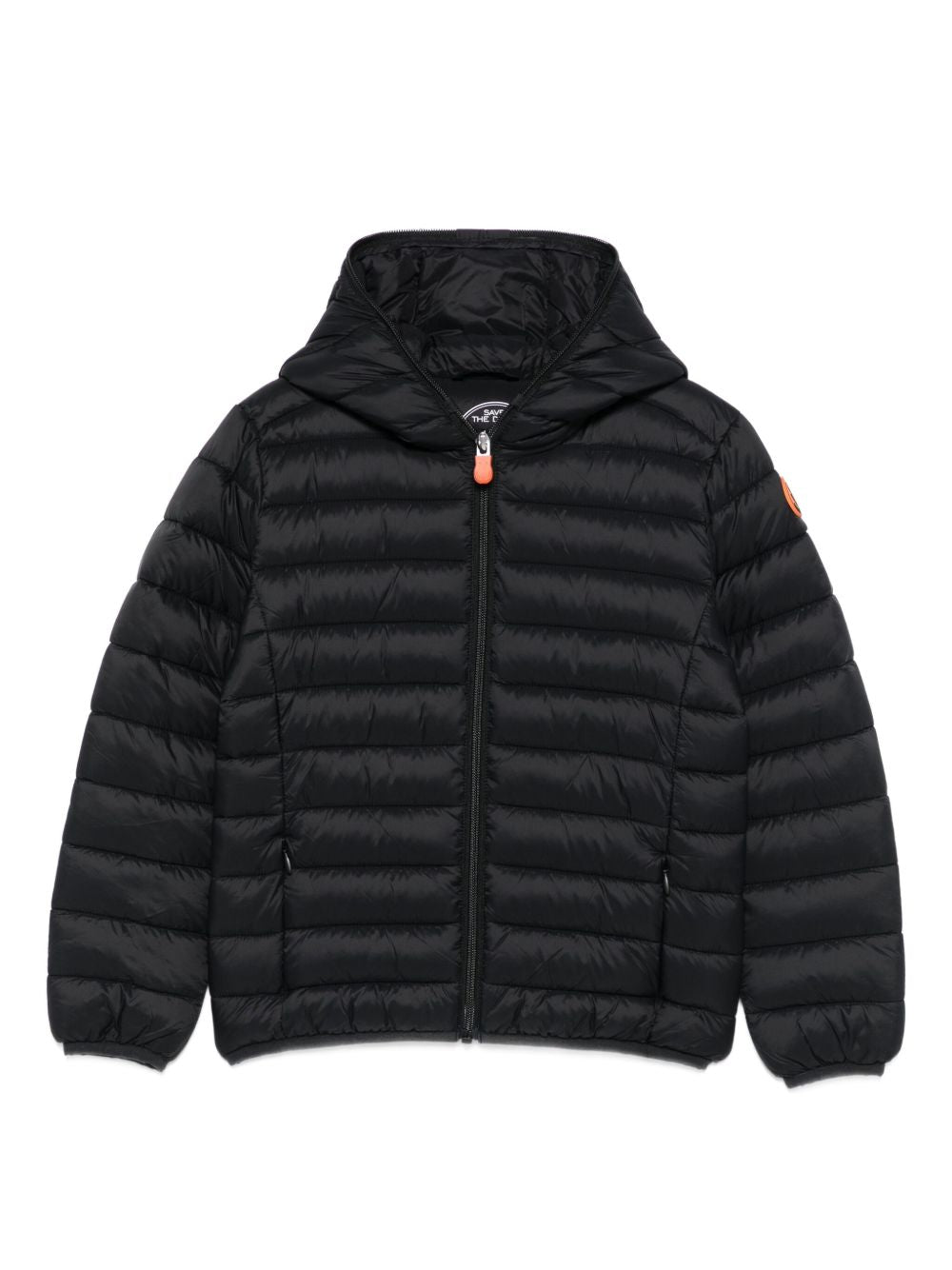 Piumino per bambino Save The Duck Kids nero con applicazione J30650B GIGA21 10000 SAVE THE DUCK KIDS 