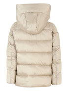 Giubbino per bambina Save The Duck Kids beige con cappuccio J45650G IRIS21 40019 SAVE THE DUCK KIDS 