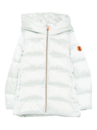 Giubbino per bambina Save The Duck Kids azzurro con design trapuntato J45650G IRIS21 90067 SAVE THE DUCK KIDS 