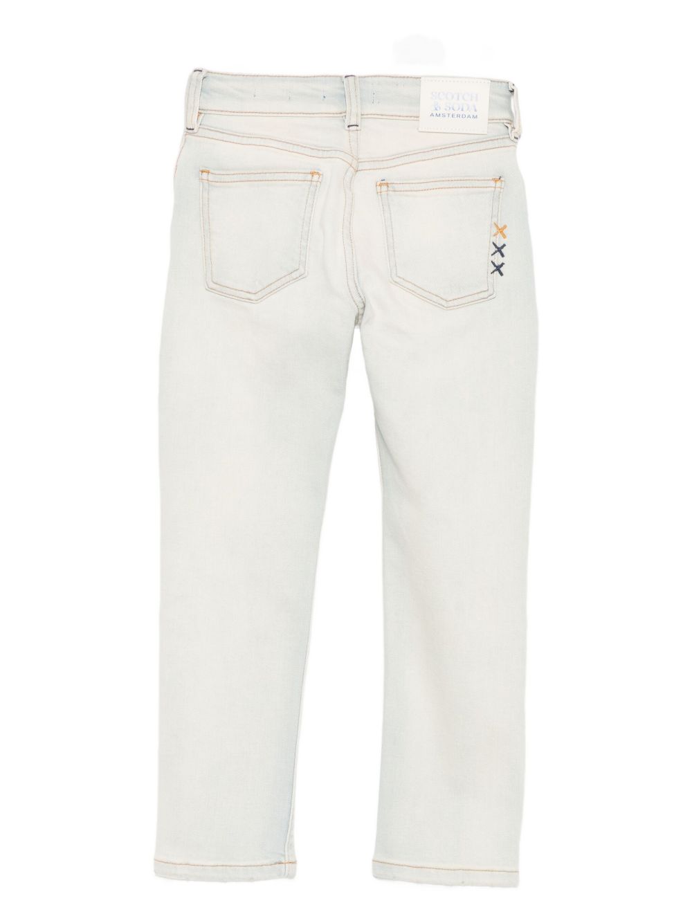 Jeans per bambina Scotch & Soda Kids azzurri con dettagli ricamati 180625 260 SCOTCH&SODA KIDS 